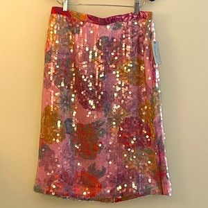 Anthropology Sequin Skirt